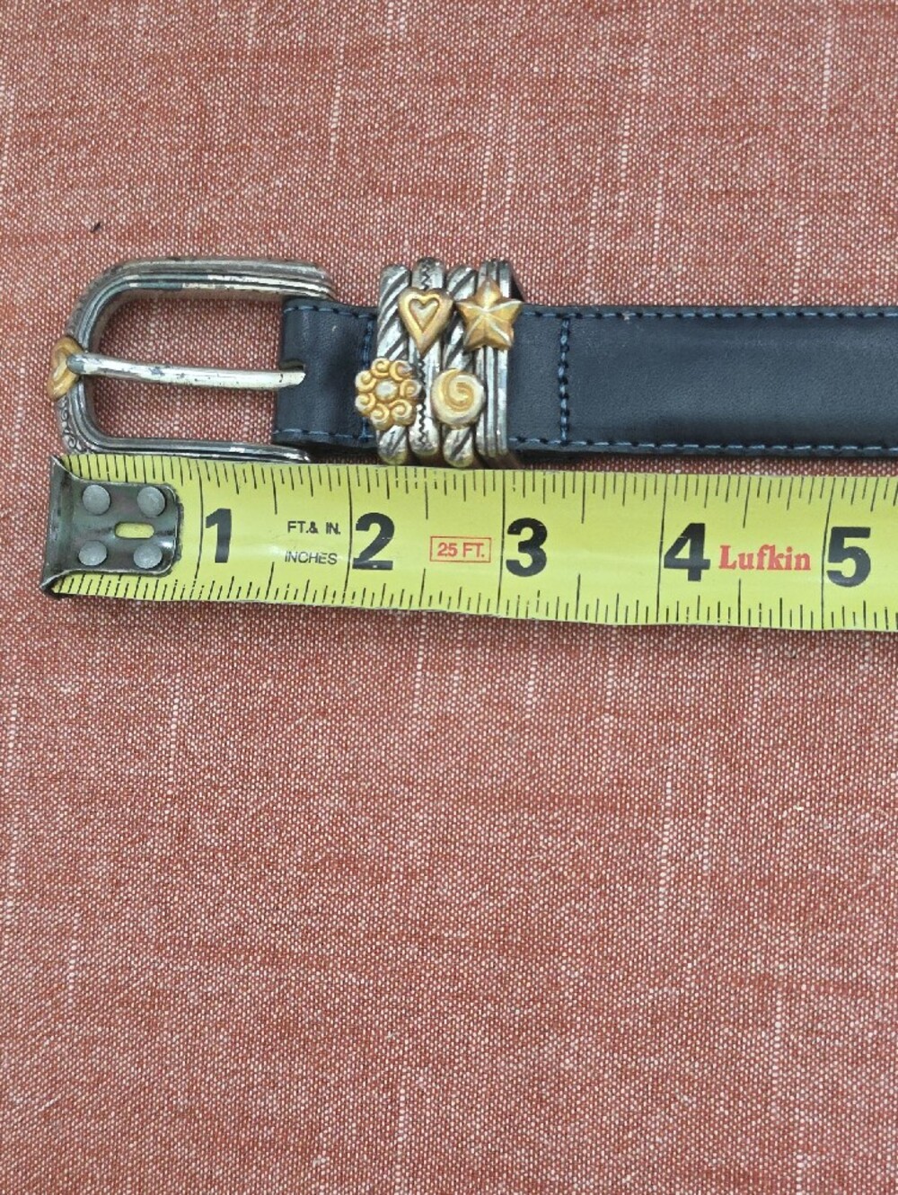 Vintage Brighton Black Leather Strap with Branded Tab - Picture 5 of 11